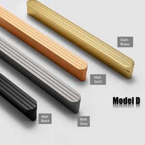 Aluminium Profile Solid Furniture Kitchen <strong>Door</strong> Pull Handle Black <strong>Gold</strong> <strong>Knob</strong> 1meter T bar Home Decoration Wardrobe Cabinet Handle - Product Image 4
