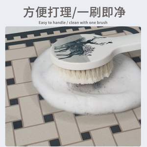 Tapis de drainage de cuisine rectangulaire en fibre de polyester, absorbant, isolant thermiquement, nettoyable, pour la zone du comptoir et de l'évier - Product Image 5