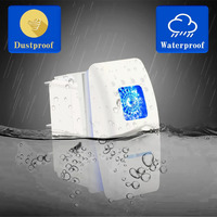 Interrupteur à bascule blanc de qualité marine à 5 broches avec rétroéclairage LED 20A 12V 10A 24V pour bateau, camion, jeep, tout-terrain, bus, camping-car