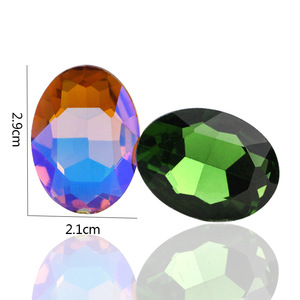 Selina Cristales Brillantes Ovalados con Reverso Puntiagudo, Piedras de Cristal Sueltas Ecológicas 3D, No Requieren Calor, para Arte de Uñas y Decoración Festiva, Manualidades DIY - Product Image 2