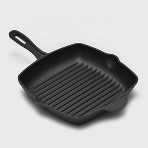 Plaque de <span class=keywords><strong>poêle</strong></span> carrée en fonte <span class=keywords><strong>pour</strong></span> Steak et <span class=keywords><strong>viande</strong></span> avec poignée - Product Image 4
