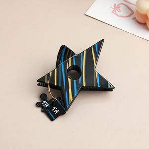 Grande pince à cheveux en forme d'étoile, couleur personnalisée, pour filles et femmes, accessoires pour cheveux - Product Image 6
