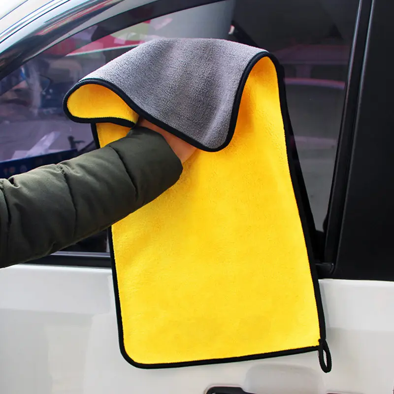 Lavaggio auto di alta qualità spessito microfibra asciugamani assorbenti pulizia auto in microfibra