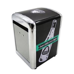 Porta Servilletas Promocional con Logotipo Personalizado, Dispensador <span class=keywords><strong>de</strong></span> Servilletas Retro - Product Image 1