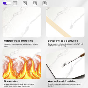 कारखाने अनुकूलित pvc दीवार पैनल कार्बन क्रिस्टल बांस चारकोल बोर्ड वाटरप्रूफ बांस फाइबर दीवार पैनल - Product Image 4