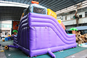 Château de saut gonflable sur le thème de la jungle animale Château gonflable en PVC avec toboggan - Product Image 4