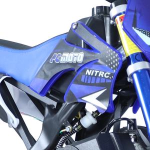 Precio barato al por mayor gasolina 49cc moto de cross bolsillo Motocross mano tirar 2 tiempos Mini moto de cross 49cc motocicletas todoterreno - Product Image 6