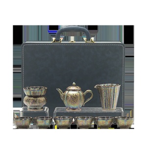 Light Luxury Ceramic <b>Tea</b> <b>Set</b> Household Kung Fu <b>Teapot</b> <b>Tea</b> Cup Gift Box Accompanying Gift for Elders Travel Portable - Product Image 5