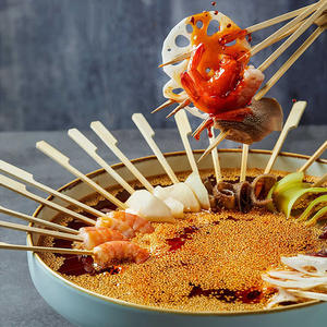 Brochettes de bambou fines jetables de boîte entière sans bavures Outils de barbecue pour griller des bâtons - Product Image 5