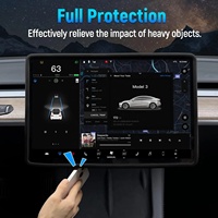 Für Tesla Model 3 Y Highland Bildschirmschutz Silikonrahmen Display-Randabdeckung Zentralsteuerungszubehör 2024 2023 2022