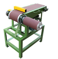 Machine à bandes abrasives pour le travail du bois à double usage, plate et simple, sans arbre, polisseuse plate pour le travail du bois