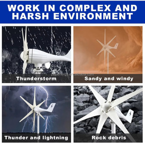 Generatore Eolico Marino 12v 24v 1000W 800W 1500W - Resistente alla Corrosione per Yacht e Barche da Pesca - Product Image 4