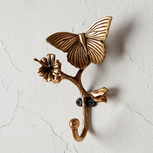 Colgador de Pared Vintage con Forma de Mariposa, Perchero Decorativo de Metal para Puerta o Pared - Product Image 1