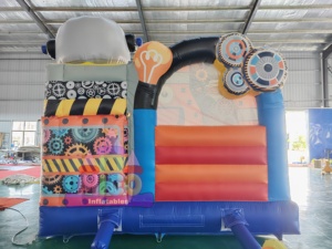 Château gonflable géant sur le thème des robots commerciaux avec toboggan pour événements et divertissements pour enfants - Product Image 5