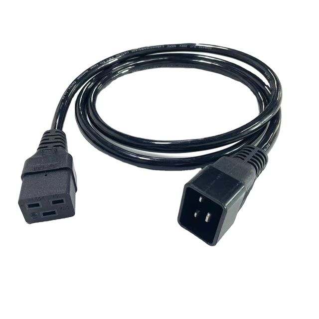 Heavy Duty 3FT PDU UK US EU Plug C20 250V Extension Power Cable 12AWG 20A C19 to C20 Power Cord