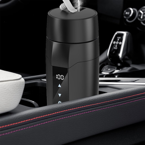 Electric Temperature Control Kettle Stainless Steel Heating Coffee Cup Travel Tumbler Car <b>Mug</b> Direct Drinking 400ml Temperature - Product Image 2