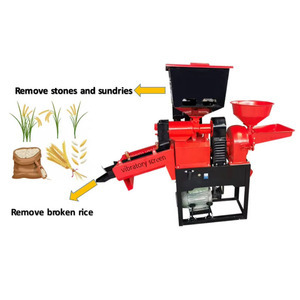 Machine à riz électrique automatique avec fonction de nettoyage et de tri des grains, équipement complet de traitement du riz - Product Image 6