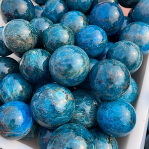 Venta al por mayor de <span class=keywords><strong>alta</strong></span> calidad Natural azul apatita esfera curación cristal cuarzo artesanía bola para la decoración del hogar - Product Image 1