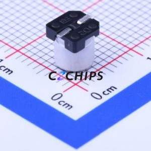 Condensador Electrolítico de Aluminio SMD CS1H100M-CRD54, D5xL5.4mm 10uF 20% 50V 5mm - Product Image 2