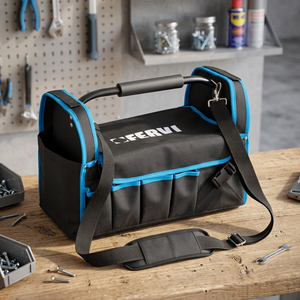 FERVI Semi-Molded Tool Bag Portable Pouch 406x203x254mm 1.35kg for Tools and Utensils - Product Image 2
