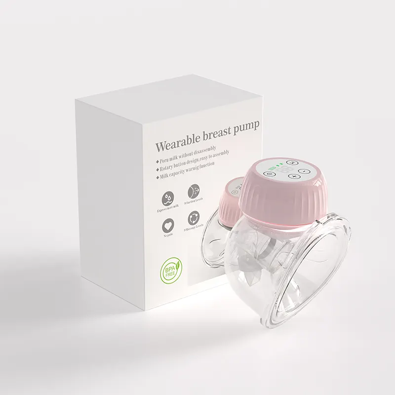 OEM   ODM BPA Free Silicone Electric Wearable Breast Pump Hands Free Baby Feeding Device for Breastfeeding Mothers