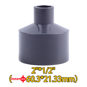 Ổ cắm để ổ cắm 2 "x 1/2" sch80 ANSI <span class=keywords><strong>PVC</strong></span> lắp ống giảm tốc khớp nối bộ chuyển đổi thẳng giảm kết nối - Product Image 4