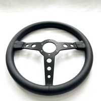 Volant de direction double usage Sim et voiture réelle, 350 mm, 33 mm de profondeur, poignée en daim souple, 6 trous, PCD 6x70 mm