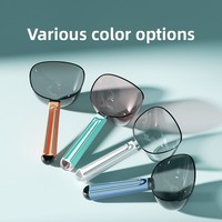 Accessoires pour animaux de compagnie : cuillère transparente avec échelle graduée pour mesurer les aliments, pelle à nourriture pour chats et chiens, cuillère à nourriture