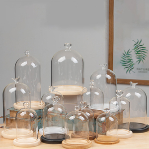 Ароматерапевтическая свеча крышка для защиты от пыли вечная жизнь цветок стеклянная крышка сухой цветок ручной работы DIY ясная стеклянная крышка - Product Image 1