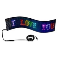Écran LED flexible, panneau de pixels matriciel programmable LED, lumière LED pour camion, œil du diable, pour la lunette arrière de la voiture