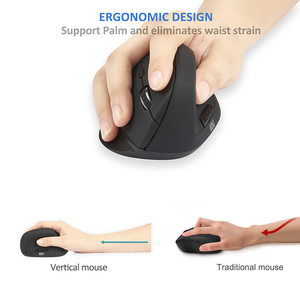 2.4G Tiên Tiến Thiết Kế Ergonomic Vertical Chuột Không Dây Làm Giảm Cơ Bắp Căng Thẳng - Product Image 5