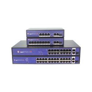 Conmutador PoE 4 8 16 24 puertos <span class=keywords><strong>10</strong></span>/100/1000M Conmutadores de red y 2 puertos RJ45 Unplink con 1 puerto SFP Conmutador <span class=keywords><strong>Ethernet</strong></span> Marca PoE HZGWS - Product Image 1