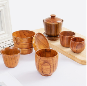 Jarra de cerveza de madera creativa de alta calidad al por mayor de fábrica, taza de barril de vino de madera con fecha agria, tazas de té - Product Image 4