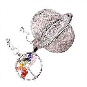 Esfera <span class=keywords><strong>de</strong></span> Ágata <span class=keywords><strong>de</strong></span> Cristal con Diseño Árbol <span class=keywords><strong>de</strong></span> <span class=keywords><strong>la</strong></span> <span class=keywords><strong>Vida</strong></span>, para Moler y Pulir, Colador <span class=keywords><strong>de</strong></span> Té, Bola para Especias con Filtro <span class=keywords><strong>de</strong></span> Grava, Venta al por Mayor - Product Image 1