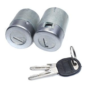 Chevrolet C K1500 C K2500 C K3500 <b>Lock</b> Cylinder Set 2 Cylinders 2 <b>Keys</b> Zinc Alloy Dark Gray OE 12540437 12546858 - Product Image 5