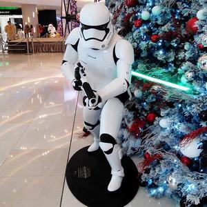 カスタム等身大ベイダースターウォーズグラスファイバー彫刻ベアブリック像大きな金属製ホームデコレーションアニメキャラクター - Product Image 5