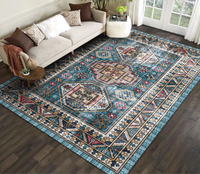 Luxury European Customized Modern Living Room Persian Floor Carpet Rug Machine Made Stain Resistant Reversible Pet Friendly Low