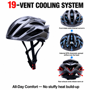 Lightweight <strong>Bicycle</strong> <strong>Helmet</strong> 19 Air Vents Adjustable Road Cycling <strong>Helmet</strong> for Kids and Adults <strong>Men</strong> Women Road Riding - Product Image 4