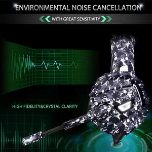 Auriculares para Juegos <span class=keywords><strong>K5</strong></span> <span class=keywords><strong>Onikuma</strong></span>, Auriculares con Cable, Impresionantes Auriculares y Micrófono con Luces LED para una Experiencia de Juego Inmersiva - Product Image 2