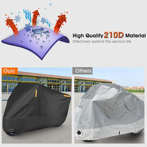 Недорогой водонепроницаемый складной чехол для мотоцикла из прочного материала 300D Oxford с защитой от УФ-излучения и гарантией 1 год - Product Image 3