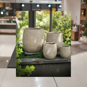 Vasi per Fiori Multicolore <span class=keywords><strong>con</strong></span> Finitura Smaltata, Ecologici, Marca Meiling, per Giardino Esterno, in <span class=keywords><strong>Argilla</strong></span> Fibrosa Leggera - Product Image 5