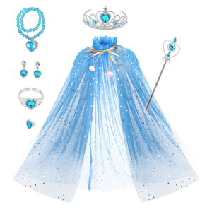 Capas <span class=keywords><strong>de</strong></span> Tul Bonitas y Elegantes con Accesorios para Niñas, Disfraces <span class=keywords><strong>de</strong></span> Princesa para Halloween, Vestidos <span class=keywords><strong>de</strong></span> Fiesta <span class=keywords><strong>de</strong></span> Cumpleaños, Capa <span class=keywords><strong>de</strong></span> Lentejuelas para Niñas - Product Image 1