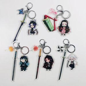 Llavero de acrílico al por mayor, colgante personalizado de figura de personaje de dibujos animados, decoración DIY, colgante de llavero personalizado UV - Product Image 1