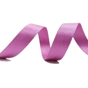 工厂价格人字100% 尼龙织带安全带紫红色小最小起订量聚酯安全带2 ''织带