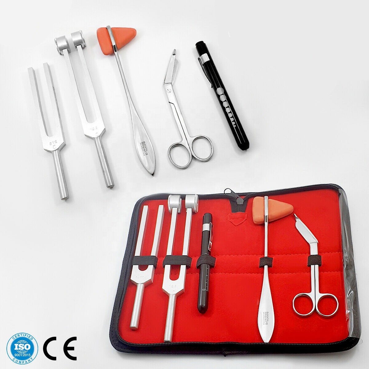 Trousse d'outils de marteau réflexe neurologique, marteau à percussion réflexe médical, marteau réflexe de diagnostic professionnel en gros