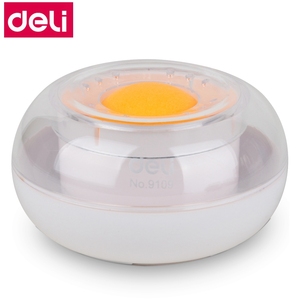 Deli 9109 appareil à main humide outil mignon doigt mouillé pour le bureau de l'analyseur bancaire fichier organiser fourniture boule ronde bureau papier mate - Product Image 5