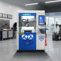 Máquina de Reparación de Llantas de Coche en Oferta, Torno Vertical para Cortar Llantas de Aleación, Precio de la Máquina de Reparación de Llantas DCM32C-S