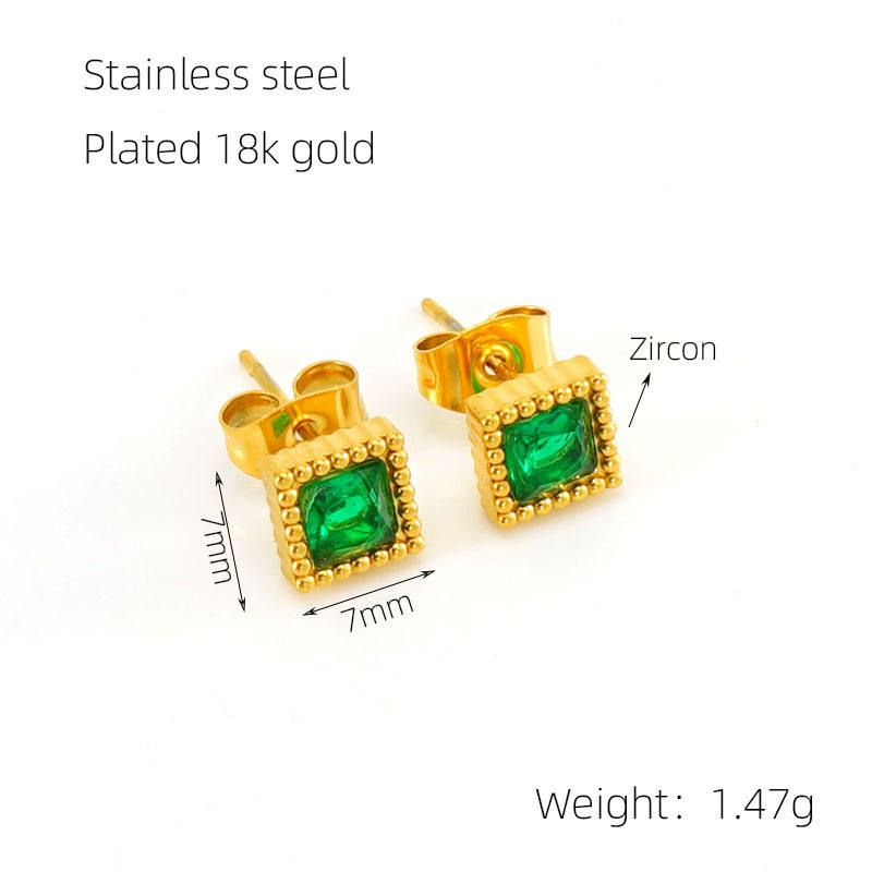 Moissanite vert paon