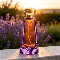 Премиальный парфюм 100 мл Eau De Parfum с индивидуальной этикеткой, стойкий арабский аромат, градиентный геометрический дизайн, EDP