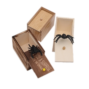 Caja de Madera para Bromas con Arañas, Juguete de Miedo con Insectos, Caja de Miedo con Arañas y Lagartos al por Mayor - Product Image 3